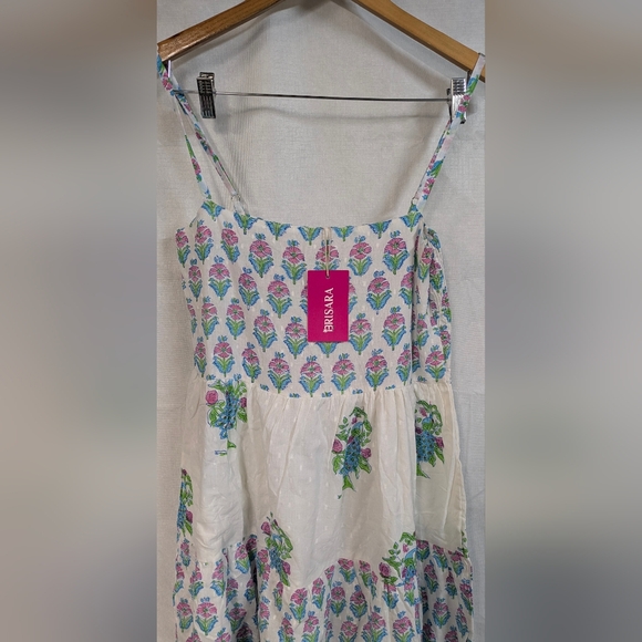 BriSara Multicolor Floral Maxi Dress Sz. L - Picture 4 of 6